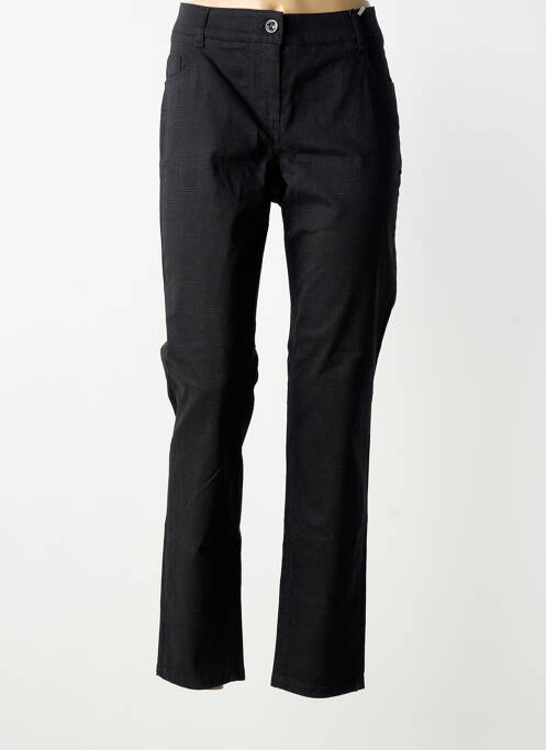 Pantalon slim tissage popeline taille normale noir GARDEUR femme