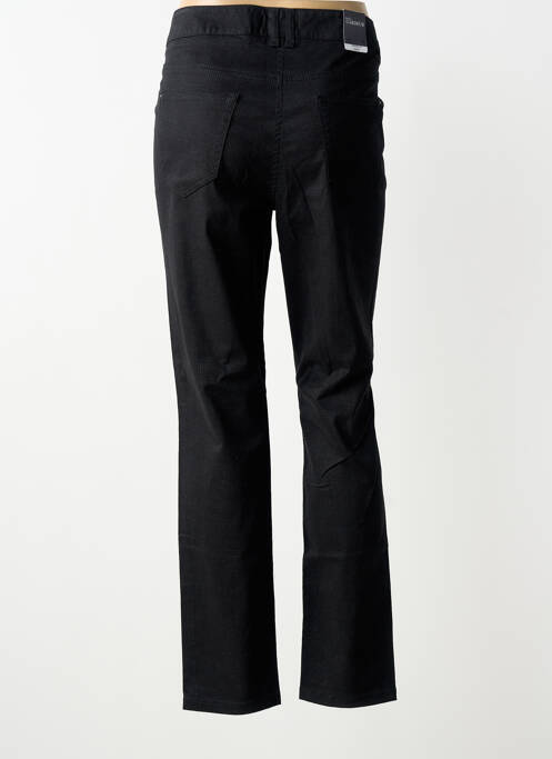 Pantalon slim tissage popeline taille normale noir GARDEUR femme