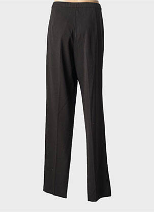 Pantalon droit taille à pinces taille normale noir ELENA MIRO femme