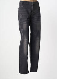 Jeans coupe slim effet usé délavé taille normale noir APRICO femme