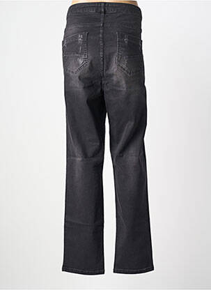 Jeans coupe slim effet usé délavé taille normale noir APRICO femme