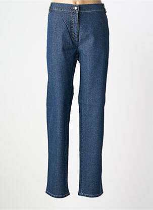 Jeans coupe slim stretch taille normale bleu ADELINA BY SCHEITER femme
