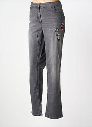 Jeans coupe slim stretch taille normale gris PERSONA BY MARINA RINALDI femme