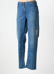 Jeans coupe droite effet usé délavé taille normale bleu PERSONA BY MARINA RINALDI femme