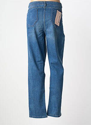 Jeans coupe droite effet usé délavé taille normale bleu PERSONA BY MARINA RINALDI femme