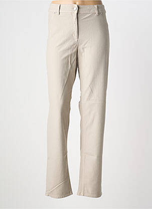 Jeans coupe slim stretch taille normale beige PERSONA BY MARINA RINALDI femme