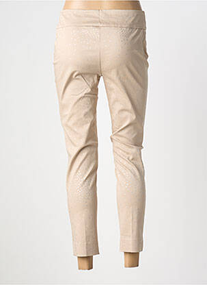 Pantalon 7/8 stretch taille normale beige LISETTE L femme