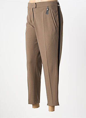 Pantalon 7/8 taille élastique taille normale marron SPORTALM femme