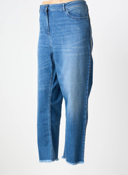 Jeans coupe droite stretch taille normale bleu PERSONA BY MARINA RINALDI femme