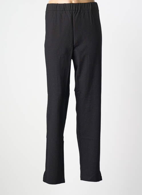 Pantalon slim taille élastique taille normale noir FRANCK ANNA femme