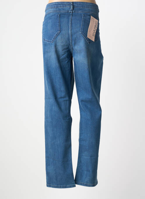 Jeans coupe droite effet usé délavé taille normale bleu PERSONA BY MARINA RINALDI femme