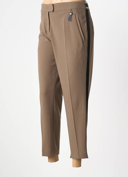 Pantalon 7/8 taille élastique taille normale marron SPORTALM femme