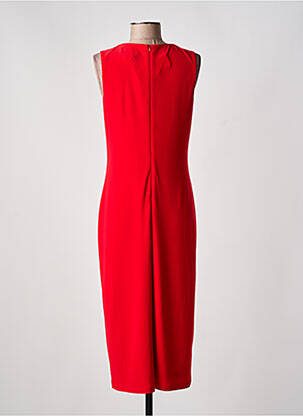 Robe mi-longue sans manche sans manche rouge JOSEPH RIBKOFF femme