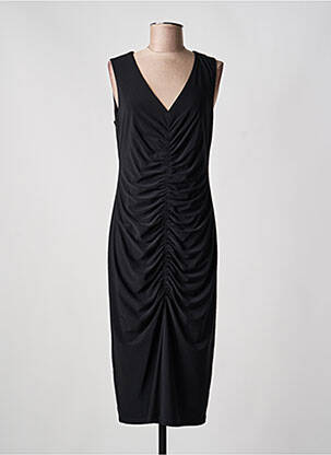 Robe mi-longue sans manche sans manche noir JOSEPH RIBKOFF femme