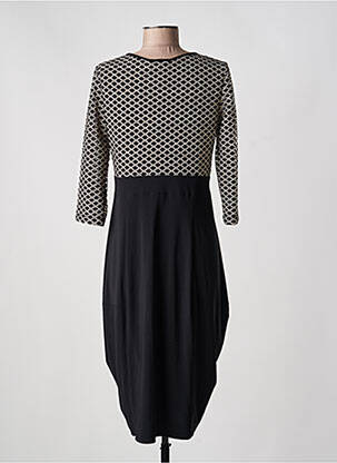 Robe mi-longue manches 3/4 manches 3/4 noir JOSEPH RIBKOFF femme
