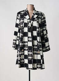 Manteau long poches sans capuche noir JOSEPH RIBKOFF femme