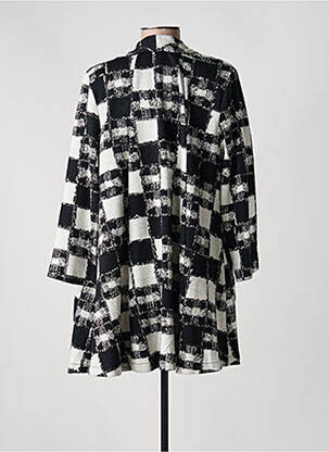 Manteau long poches sans capuche noir JOSEPH RIBKOFF femme