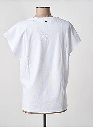 T-shirt coupe droite manches courtes blanc LOLA CASADEMUNT femme