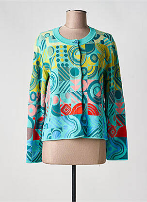 Gilet manches longues stretch bleu IVKO femme