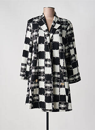 Manteau long poches sans capuche noir JOSEPH RIBKOFF femme