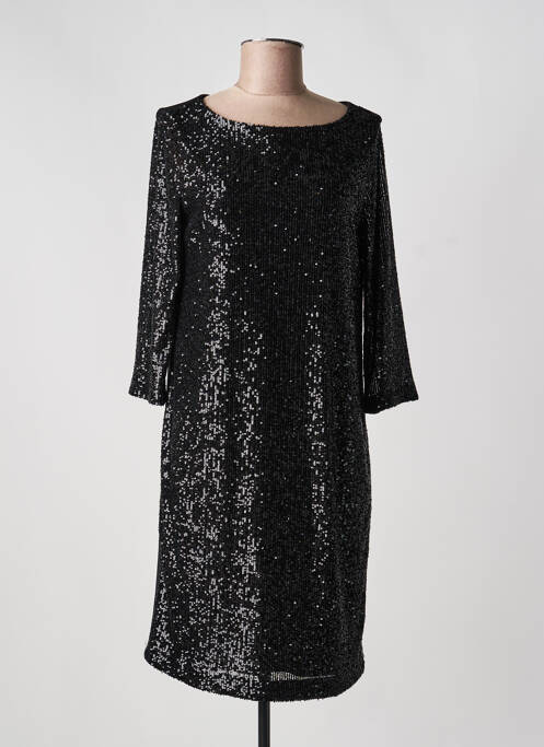 Robe courte manches longues manches longues noir JOSEPH RIBKOFF femme