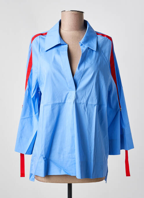 Blouse manches 3/4 manches 3/4 bleu LOLA CASADEMUNT femme