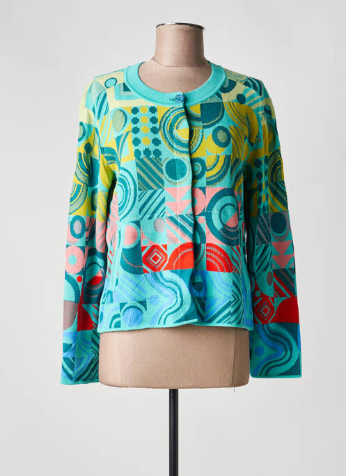 Gilet manches longues stretch bleu IVKO femme