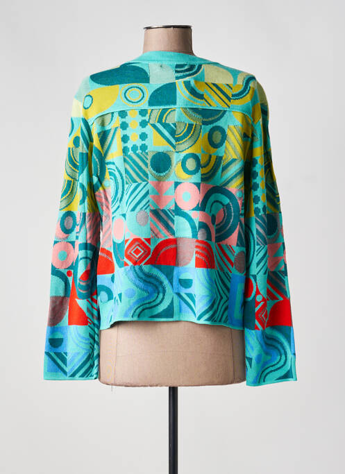 Gilet manches longues stretch bleu IVKO femme