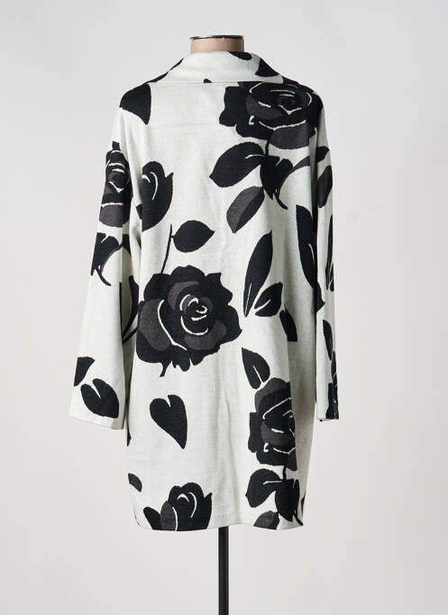 Manteau long coupe cintrée sans capuche gris JOSEPH RIBKOFF femme