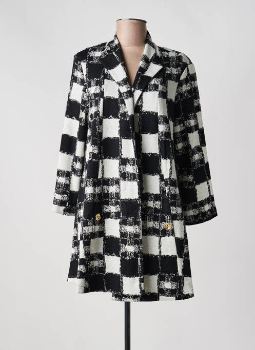 Manteau long poches sans capuche noir JOSEPH RIBKOFF femme