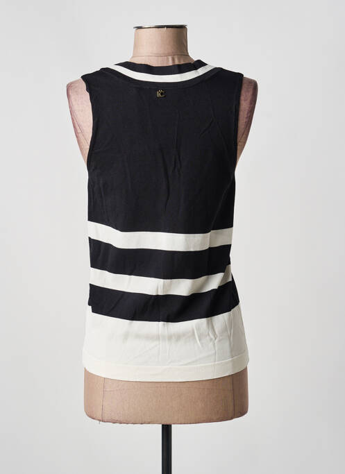 Pull col v sans manche noir LOLA CASADEMUNT femme