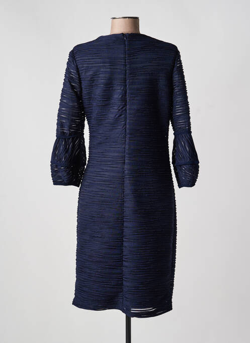 Robe mi-longue manches longues manches longues bleu JOSEPH RIBKOFF femme
