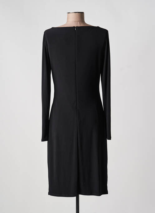 Robe mi-longue manches longues manches longues noir JOSEPH RIBKOFF femme