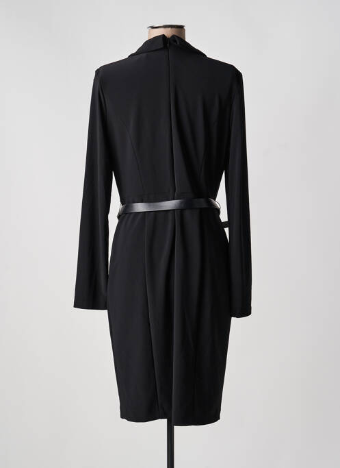 Robe mi-longue manches longues manches longues noir JOSEPH RIBKOFF femme