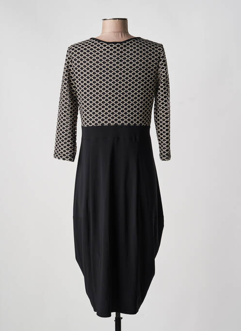 Robe mi-longue manches 3/4 manches 3/4 noir JOSEPH RIBKOFF femme