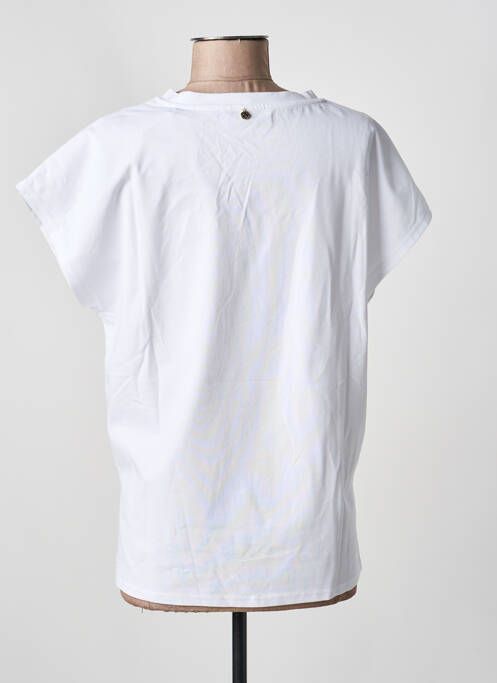 T-shirt coupe droite manches courtes blanc LOLA CASADEMUNT femme