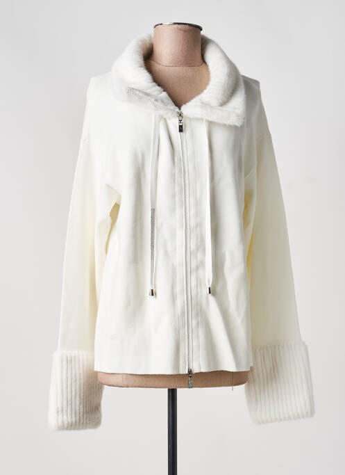Veste casual poches blanc JOSEPH RIBKOFF femme