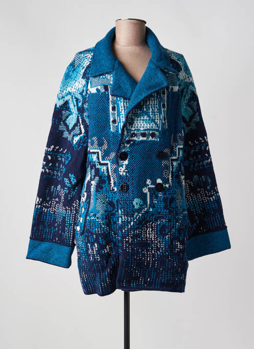 Veste casual col tailleur bleu IVKO femme