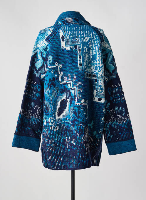 Veste casual col tailleur bleu IVKO femme