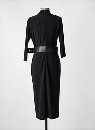 Robe mi-longue manches longues manches longues noir JOSEPH RIBKOFF femme