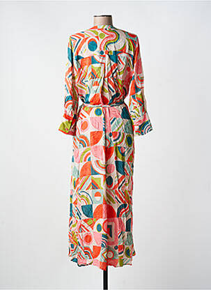 Robe longue manches longues manches longues rouge IVKO femme