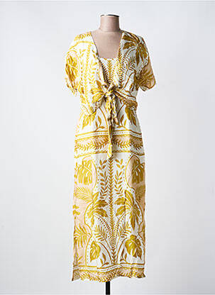 Robe longue manches courtes manches courtes vert BLEU BLANC ROUGE femme