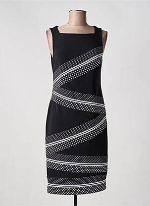 Robe mi-longue sans manche sans manche noir JOSEPH RIBKOFF femme