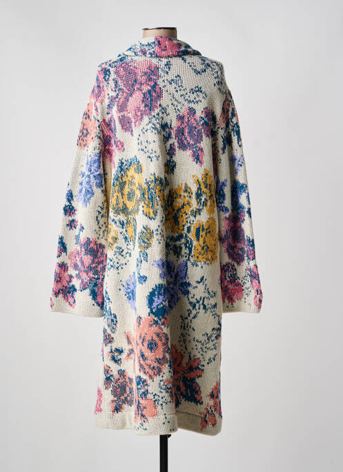 Manteau long coupe cintrée sans capuche beige IVKO femme