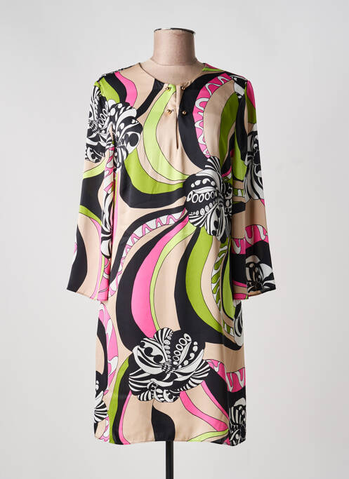 Robe courte manches 3/4 manches 3/4 noir JOSEPH RIBKOFF femme