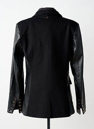 Veste simili cuir coupe cintrée noir LOLA CASADEMUNT femme