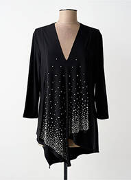 Tunique manches longues col v noir JOSEPH RIBKOFF femme