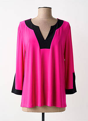 Top stretch manches longues rose JOSEPH RIBKOFF femme