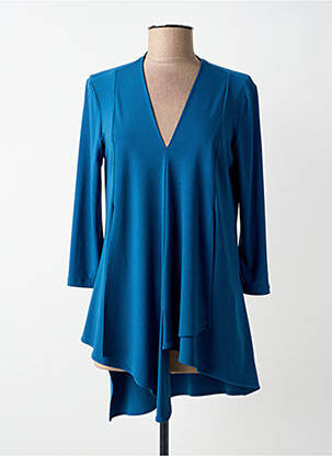 Tunique manches longues col v bleu JOSEPH RIBKOFF femme