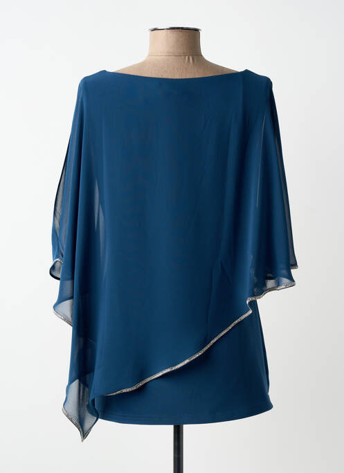 Top stretch manches courtes bleu JOSEPH RIBKOFF femme